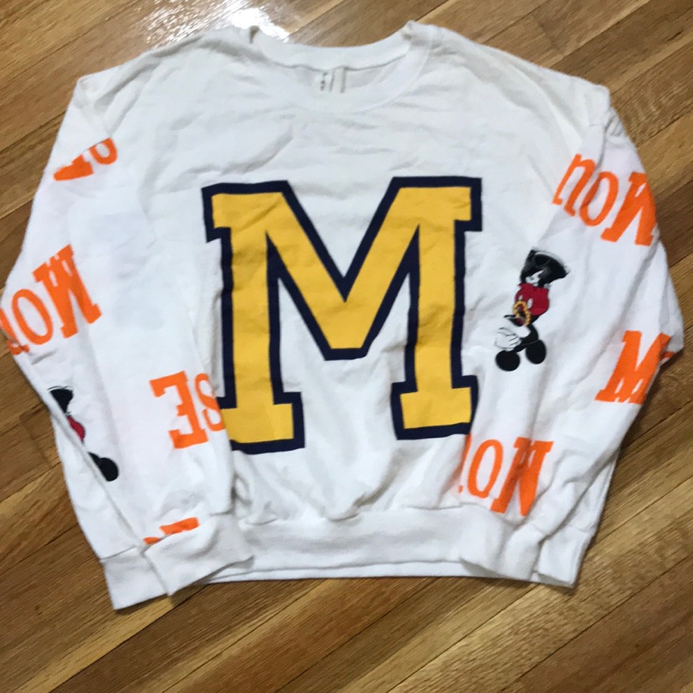 Korean Mickey Mouse “M” Sweatshirt